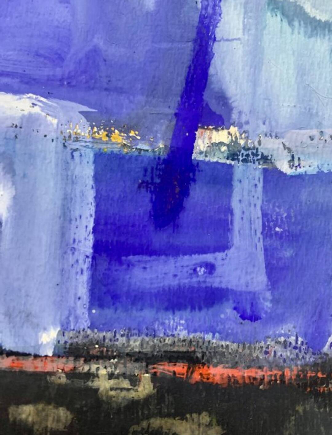 Oil on abstract paper Jean-Marie Planque