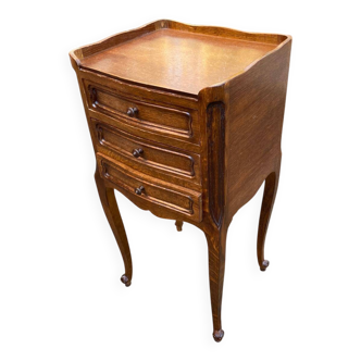 Louis XV bedside table in solid wood from the 19th century.