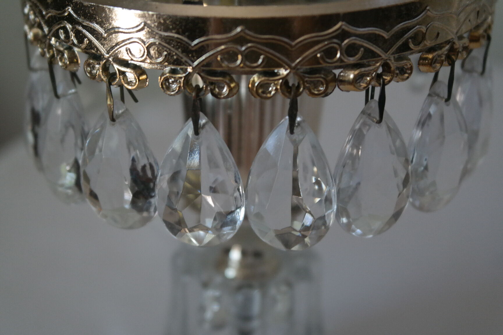 Vintage stamped table lamps