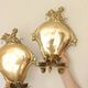 Pair Of Mid Century Swedish Brass Sconces