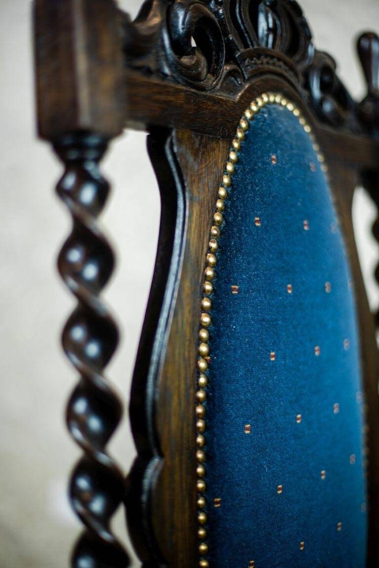 Antique Eclectic Carved Armchairs, 1890s