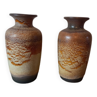 2 Vintage Scheurich Germany vases