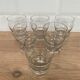 Set de 6 verres à eau en verre gravé