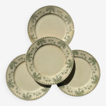Flat plates - Sarreguemines earthenware / Palmyra