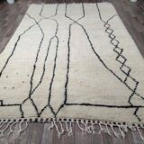 Handmade traditional pure natural wool rug size 200 x 300 cm