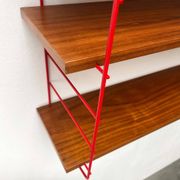 Étagère Teck Style Cordon Rouge Moderne Milieu du Siècle, Années 1960