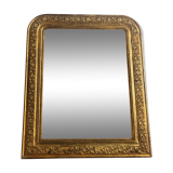 Mirror Louis Philippe beaded gold floral pattern  37x46cm