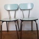 Lot de 2 chaises formica
