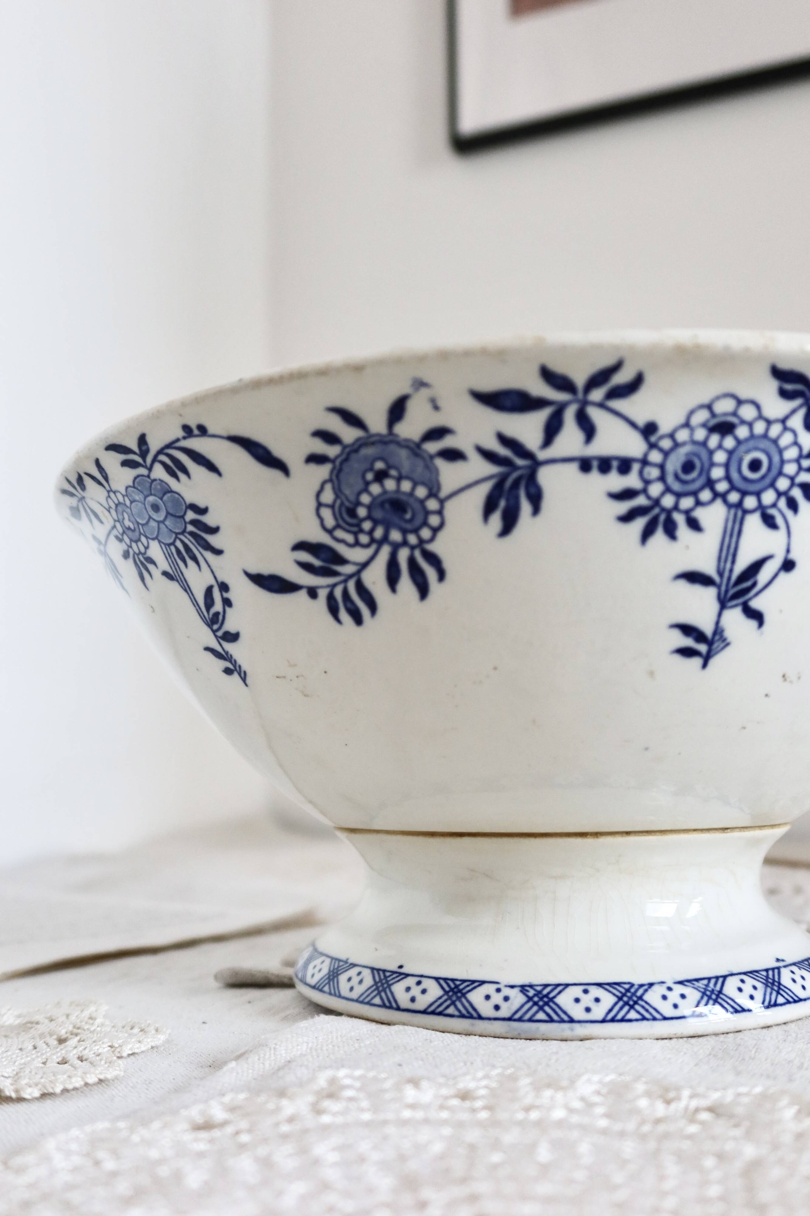 Saladier antique - Rare porcelaine de Dresde