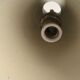 Pair of flutes 60's wall lamps