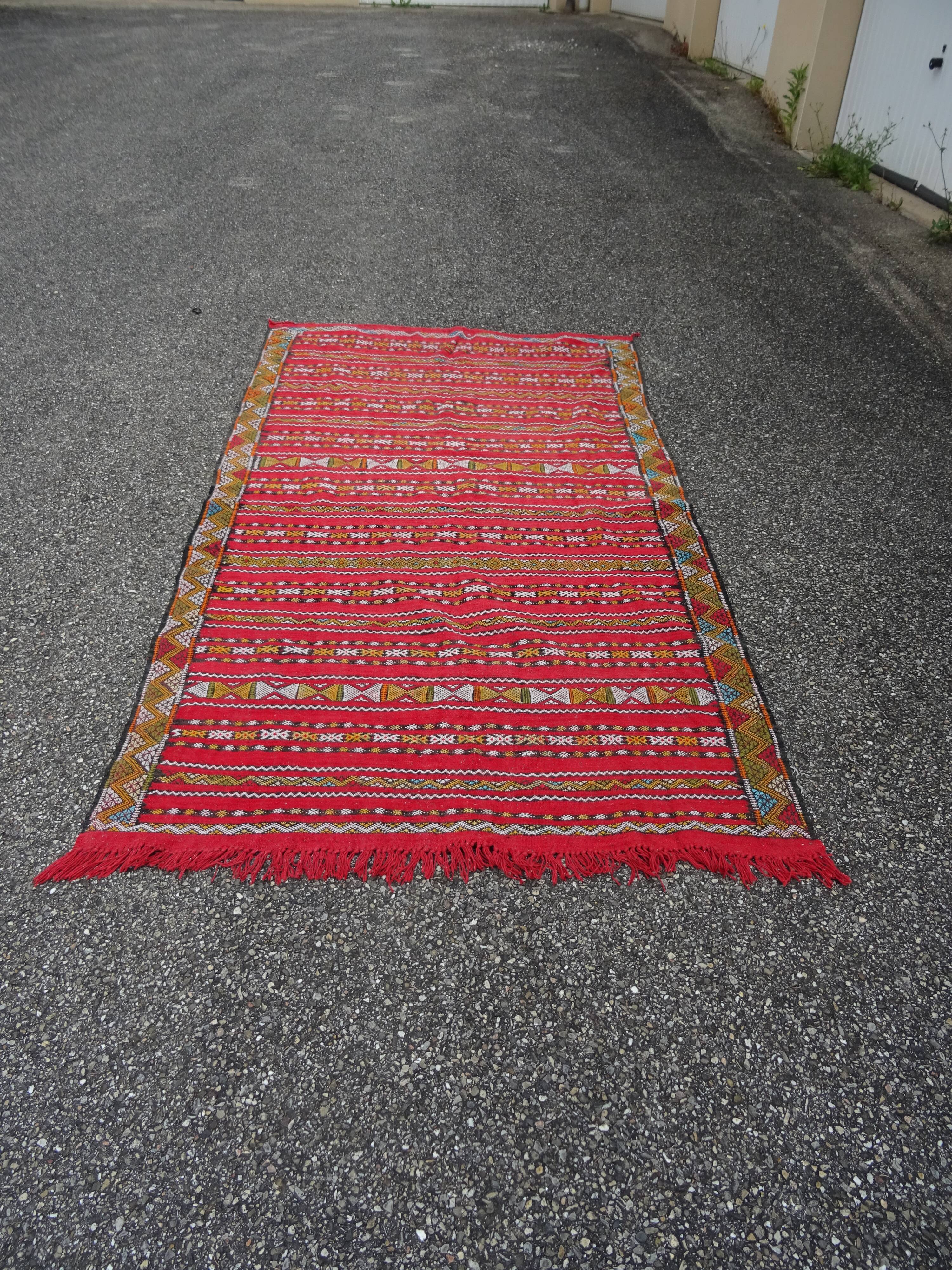 Handmade Tuareg Berber rug 233 x 133 cm