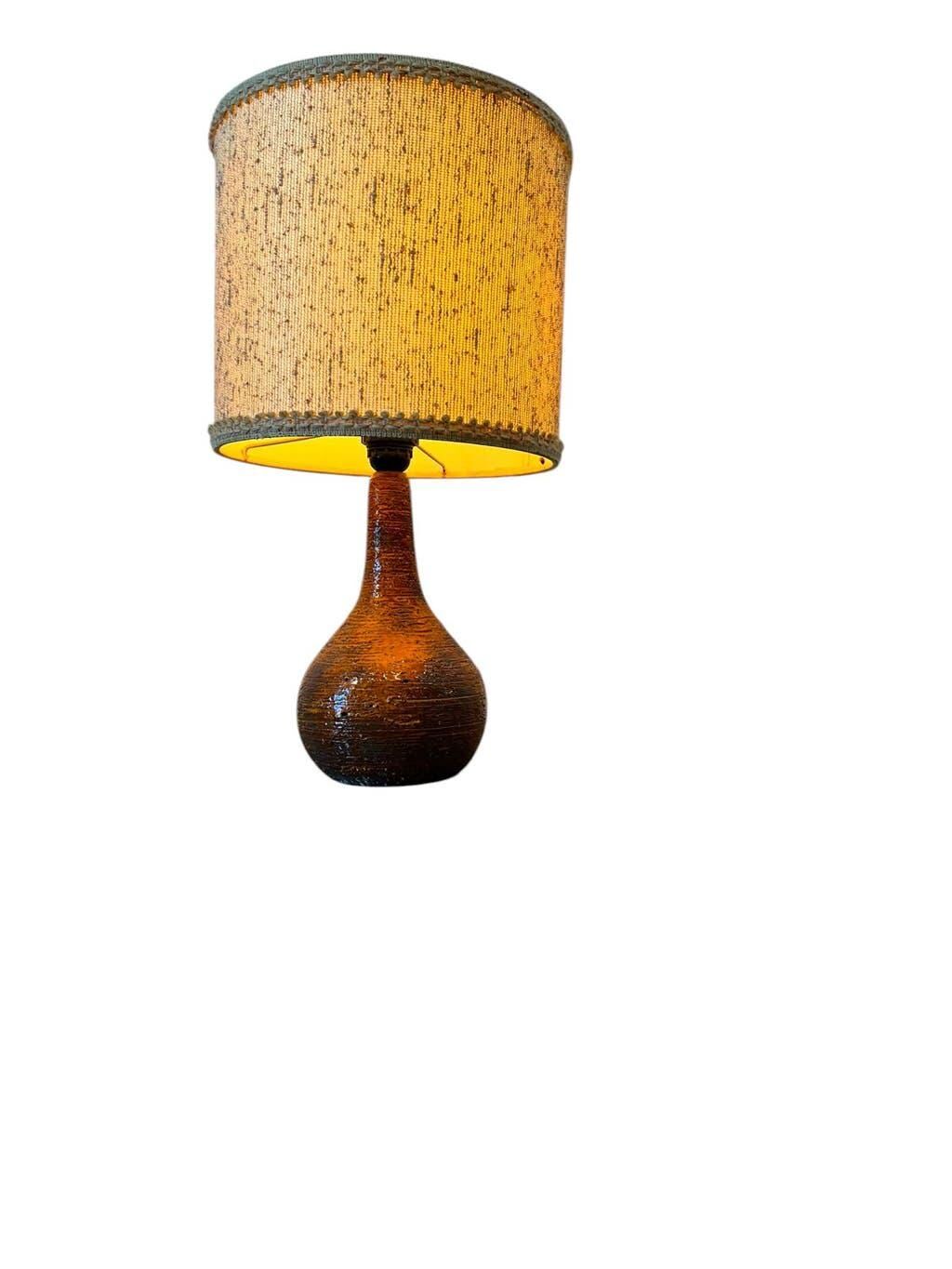 Lampe de table vintage orange à lave Krösselbach