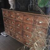 Apothecary line 20 drawers early 20th century