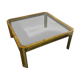 Brutalist Brass T09 coffee table by Peter Ghyczy 1970