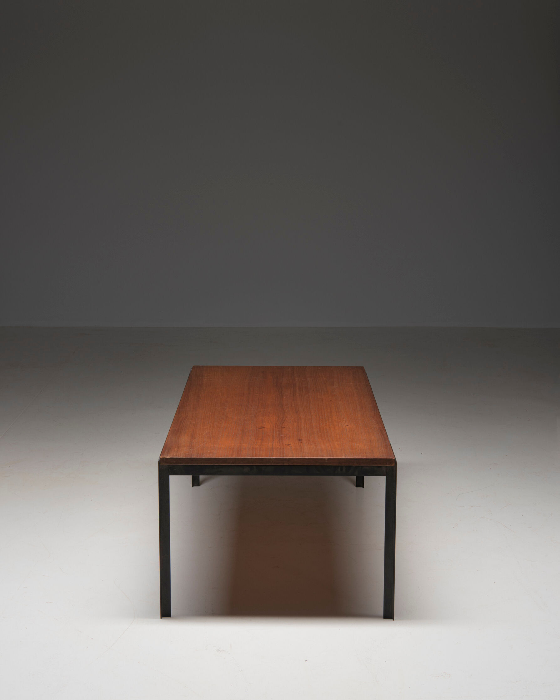 'T-angle' Low table in teak, designed by Florence Knoll for Knoll Int., 1950's