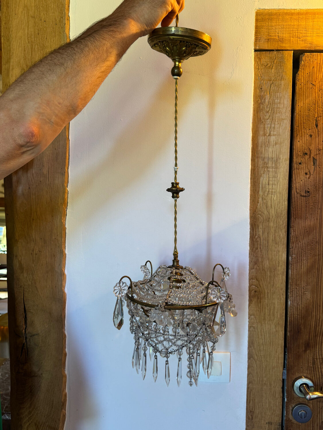 Antique chandelier from the 1930s