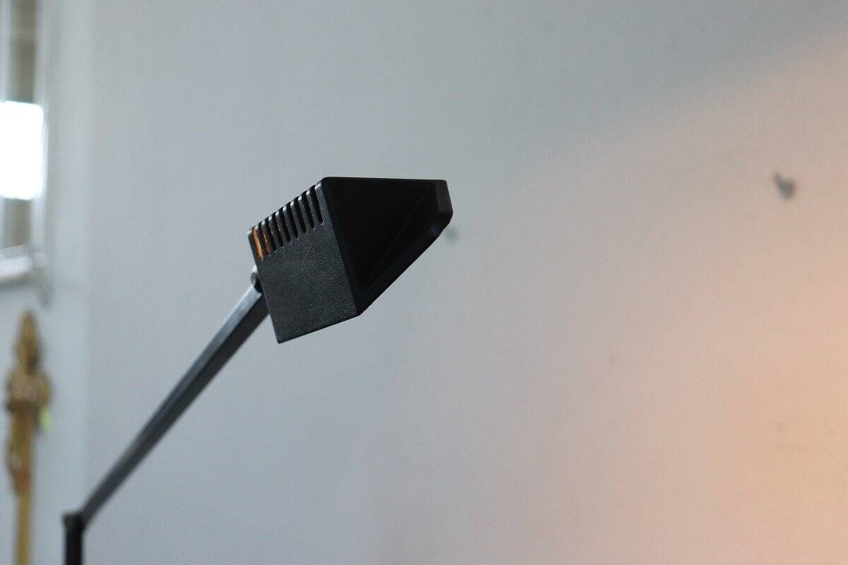 Black Metal Postmodern Table Lamp By Fridolin Naef For Luxo, 1980s