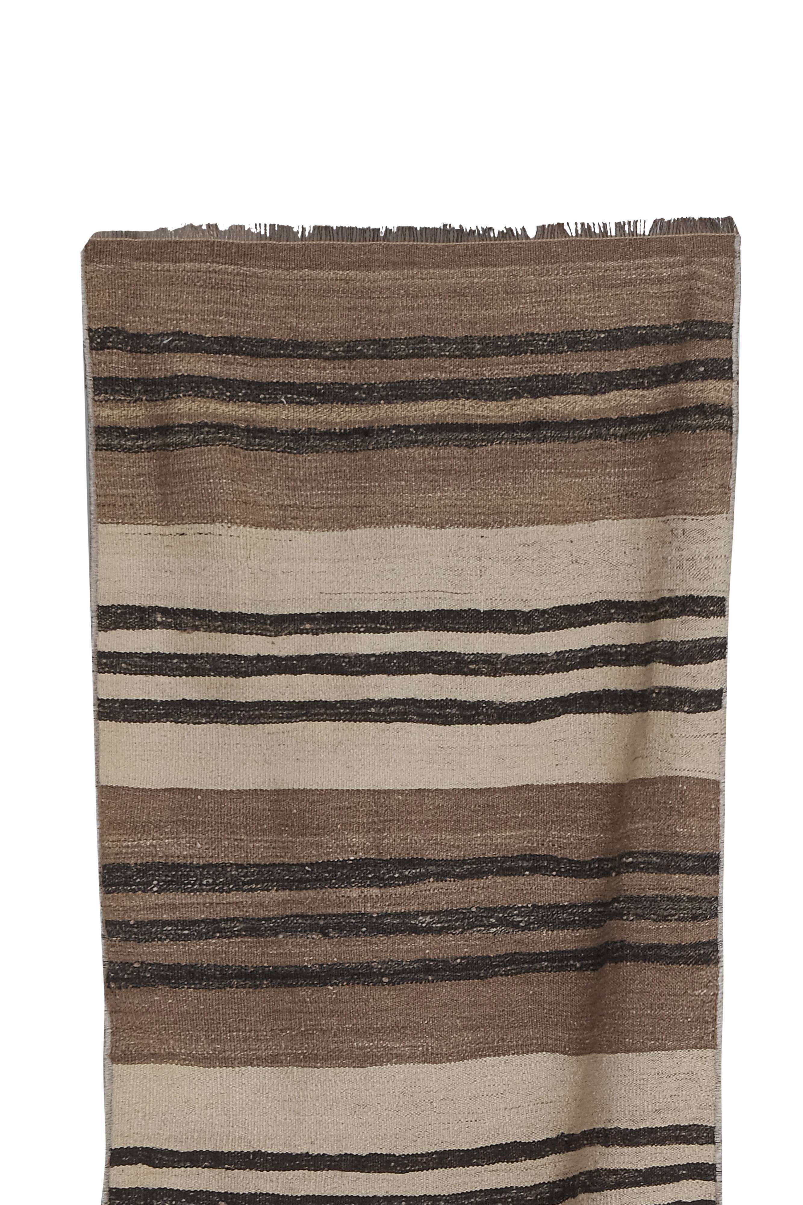 Vintage Turkish Extra Long Kilim Runner Rug - Stair Runner