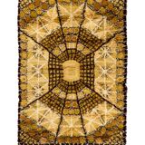 Scandinavian Modern Rya Rug by Marianne Richter for AB Wahlbecks. 192x135 cm (76x53 in).