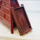 Old chinese barber hairdresser stool 19th xixth century in lacquered wood