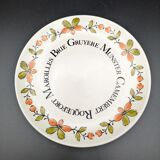 Set of 6 cheese plates Gien vintage ceramic Ma Cuisine