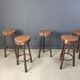 Vintage tree trunk bar stools, 1970s