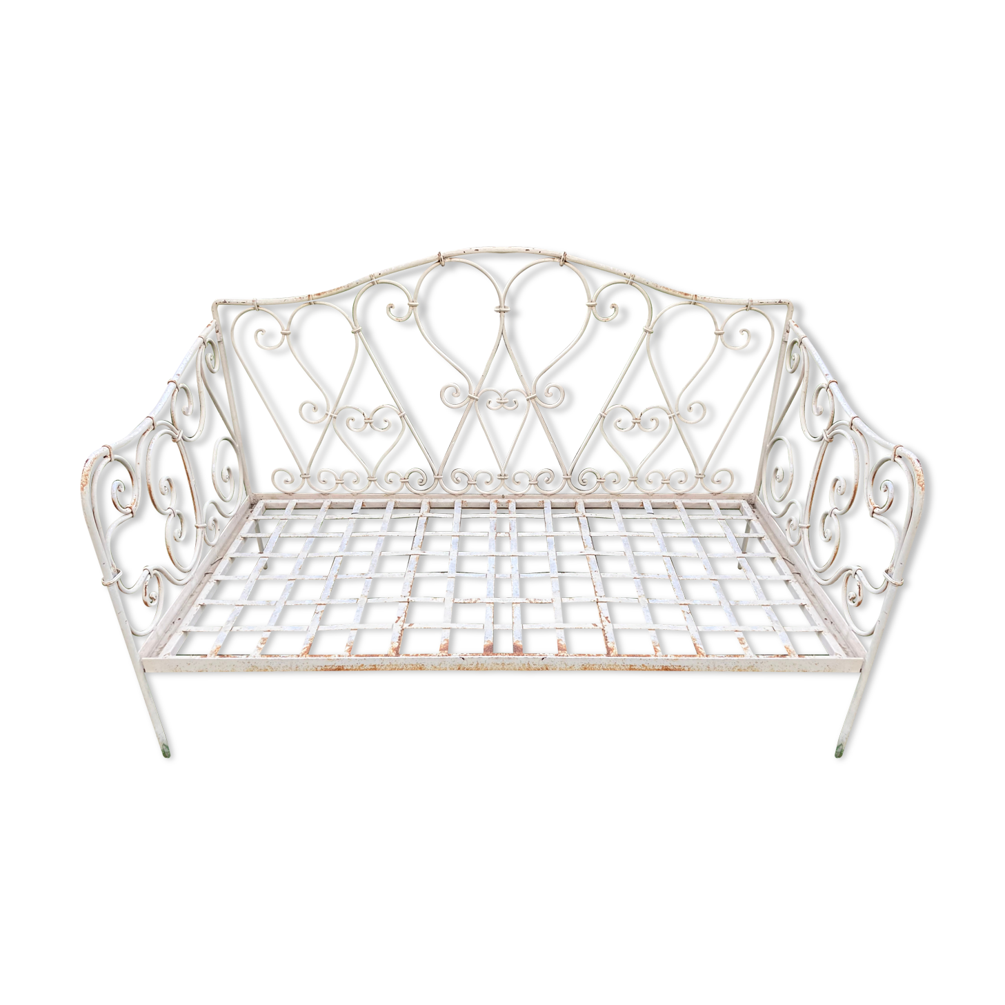 Wrought iron bench