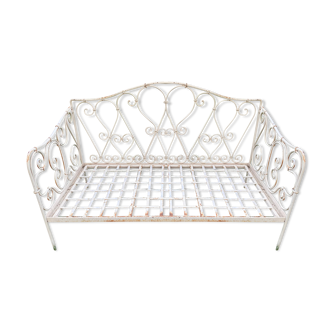Wrought iron bench