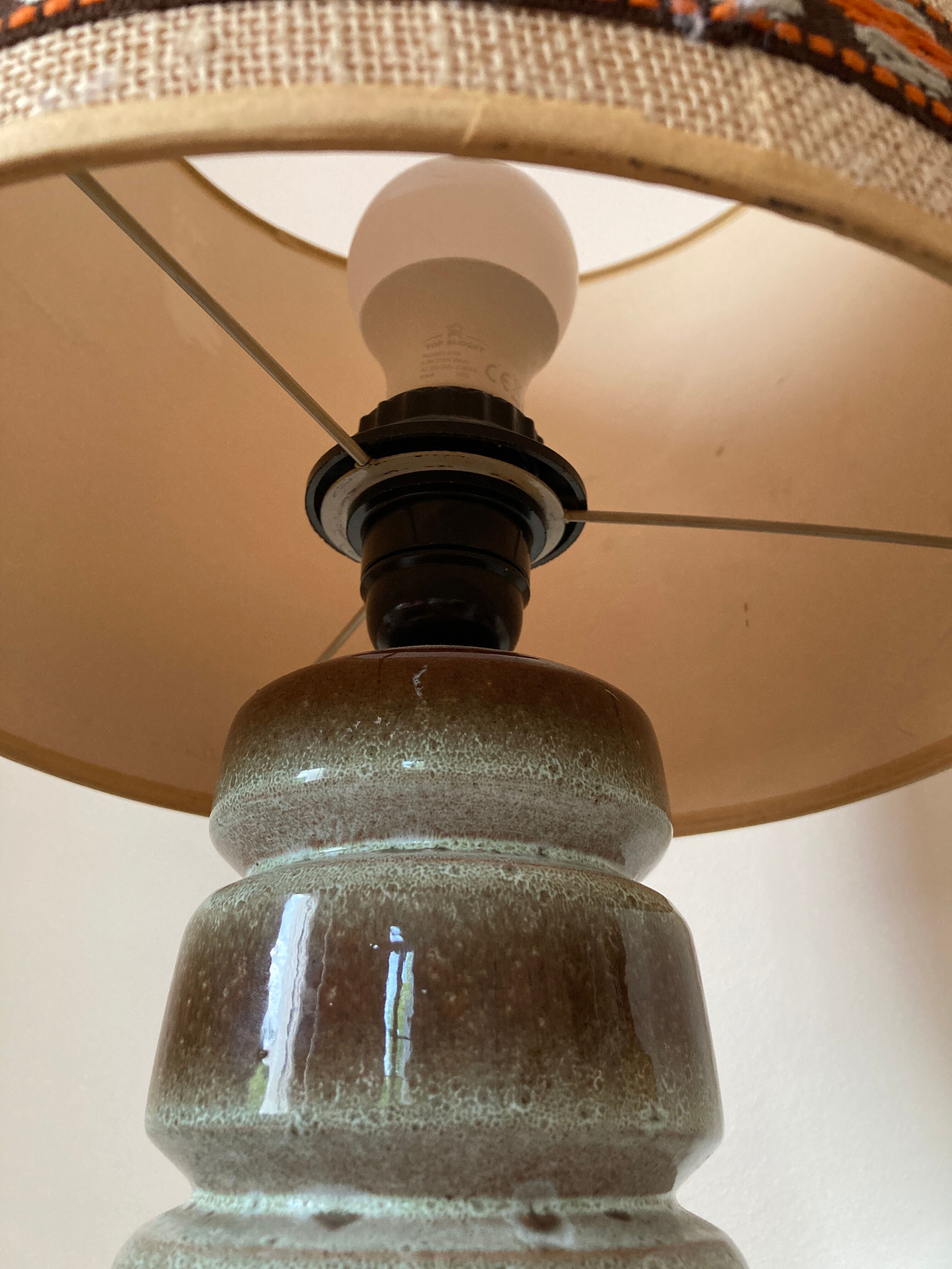 Stoneware brutality lamp