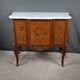Commode sauteuse en marqueterie, style Transition Louis XV - Louis XVI – milieu XXe