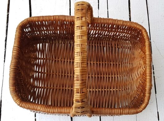 70s wicker basket