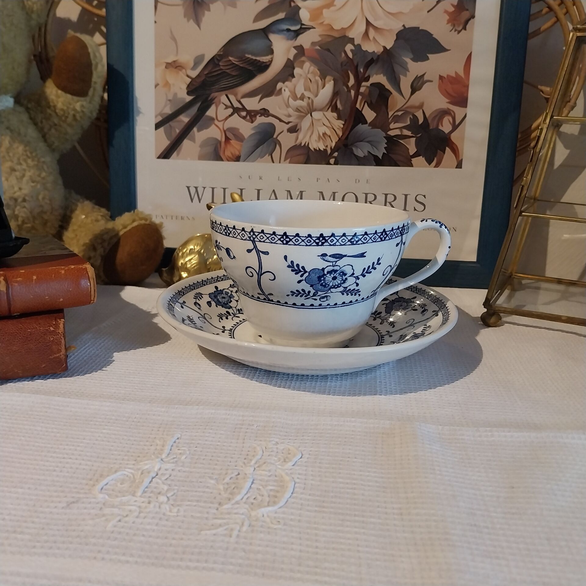 Large cup and saucer Johnson Bros
