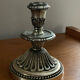 Silver metal candlesticks