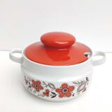 Seventies ceramic soup kitchen decoration flowers Bavaria Schumann