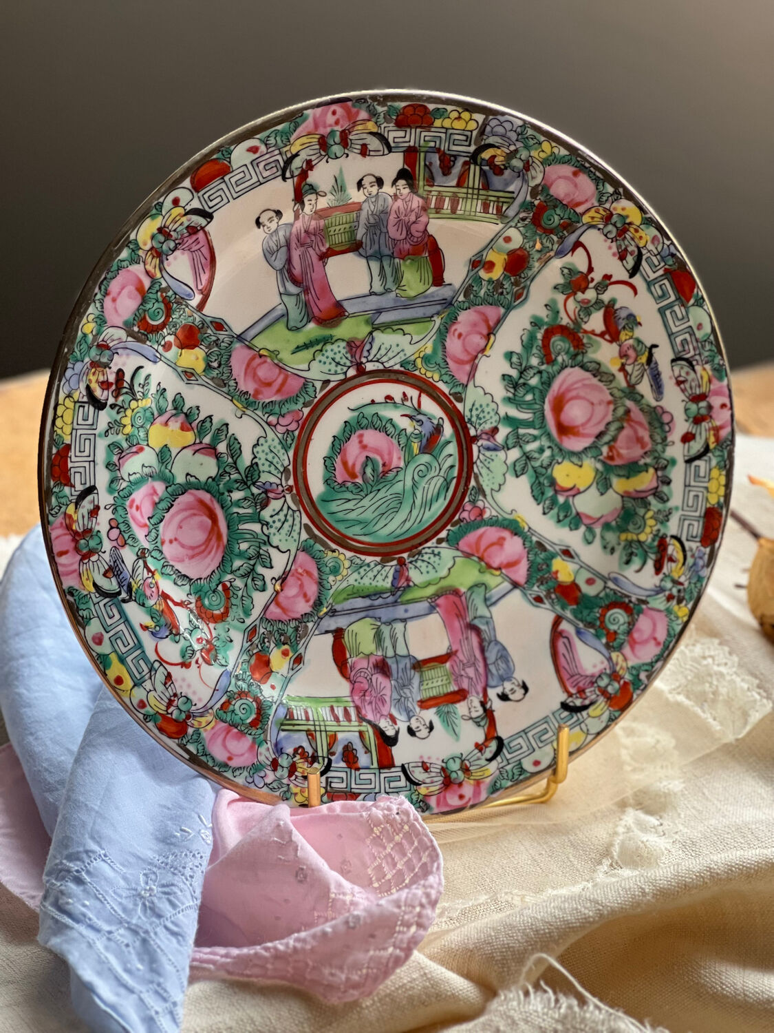 Assiettes décorative en porcelaine Macao Qianlong nian zhi