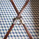 Paire skis anciens en bois 198cm