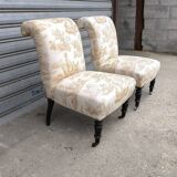 Pair of 1950s cocktail armchairs