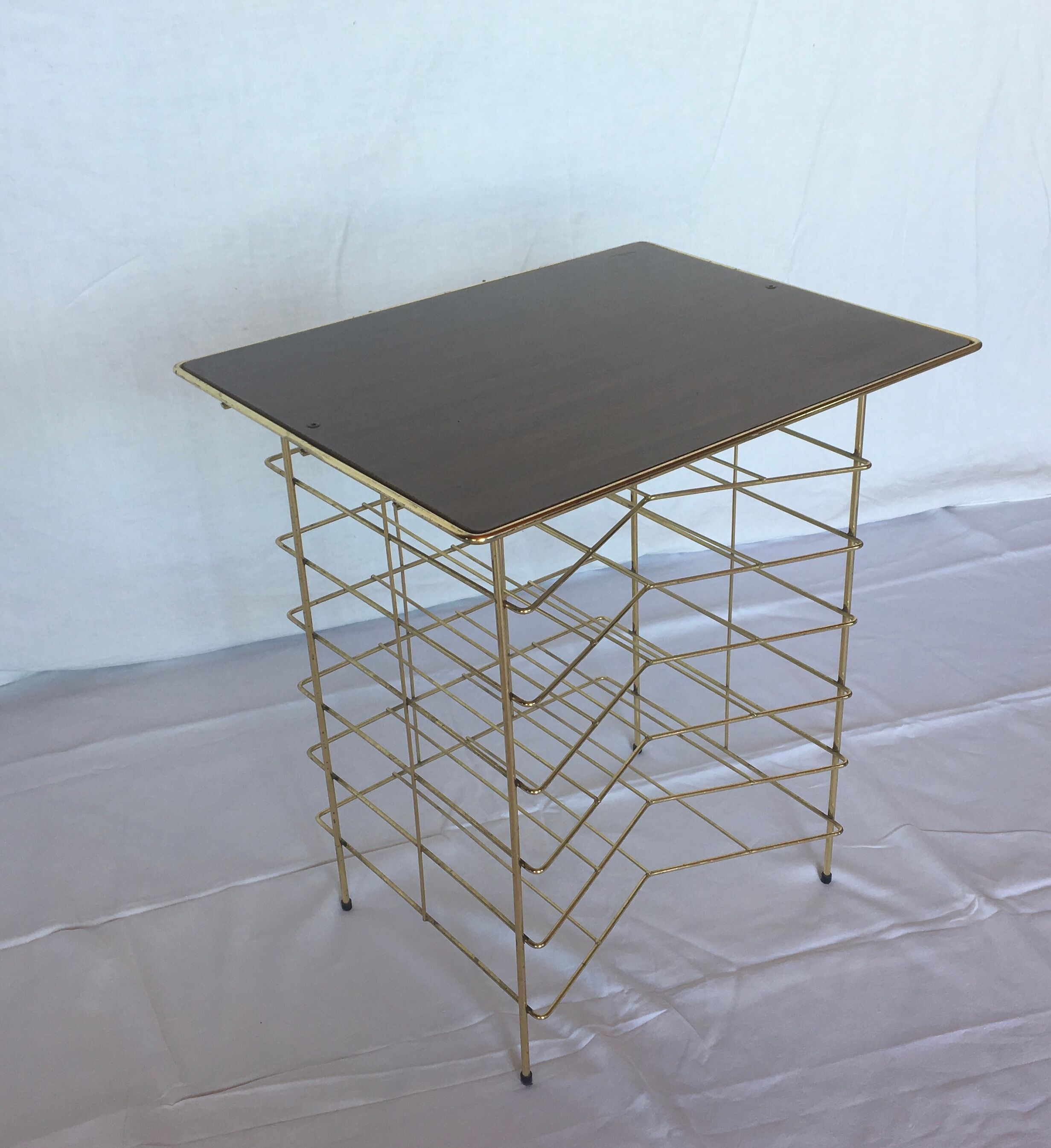 Vintage vinyl or magazine racks