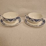 Gien dolphin model cups and under cups