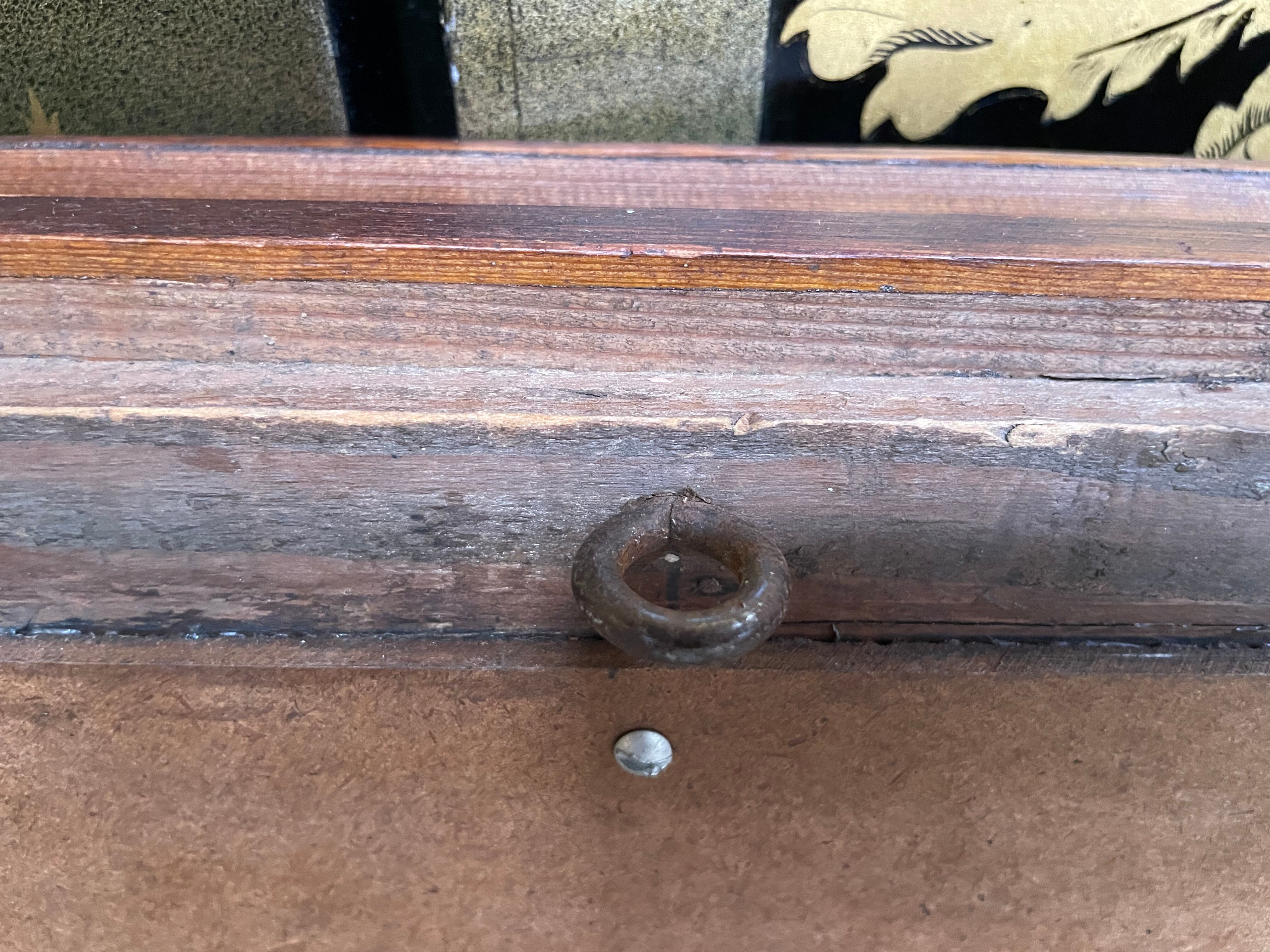 Oak mirror and old golden border