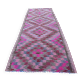 Tapis de couloir turc vintage