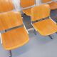 Suite of 4 vintage Giancarlo Piretti benches for Castelli in wood and aluminum