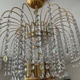 60s-70s crystal tassel cascade chandelier