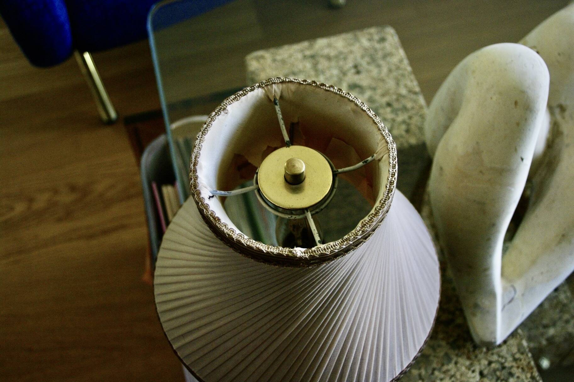 VINTAGE TABLE LAMP BY BAROVIER AND TOSO ITALY 1950