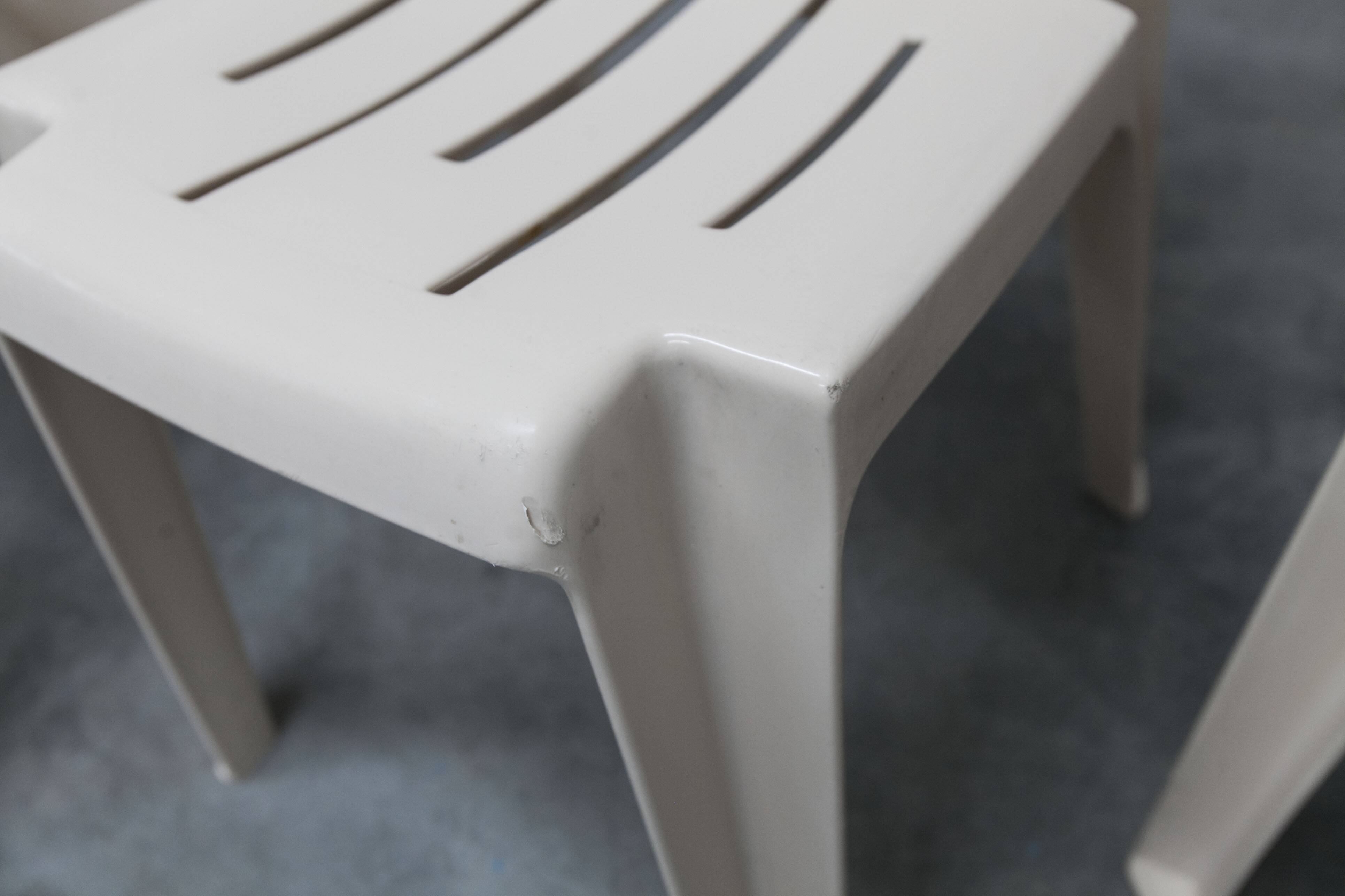 Set of 4 Samba chairs, manufactured by Henry Massonnet, designed by Pierre Paulin