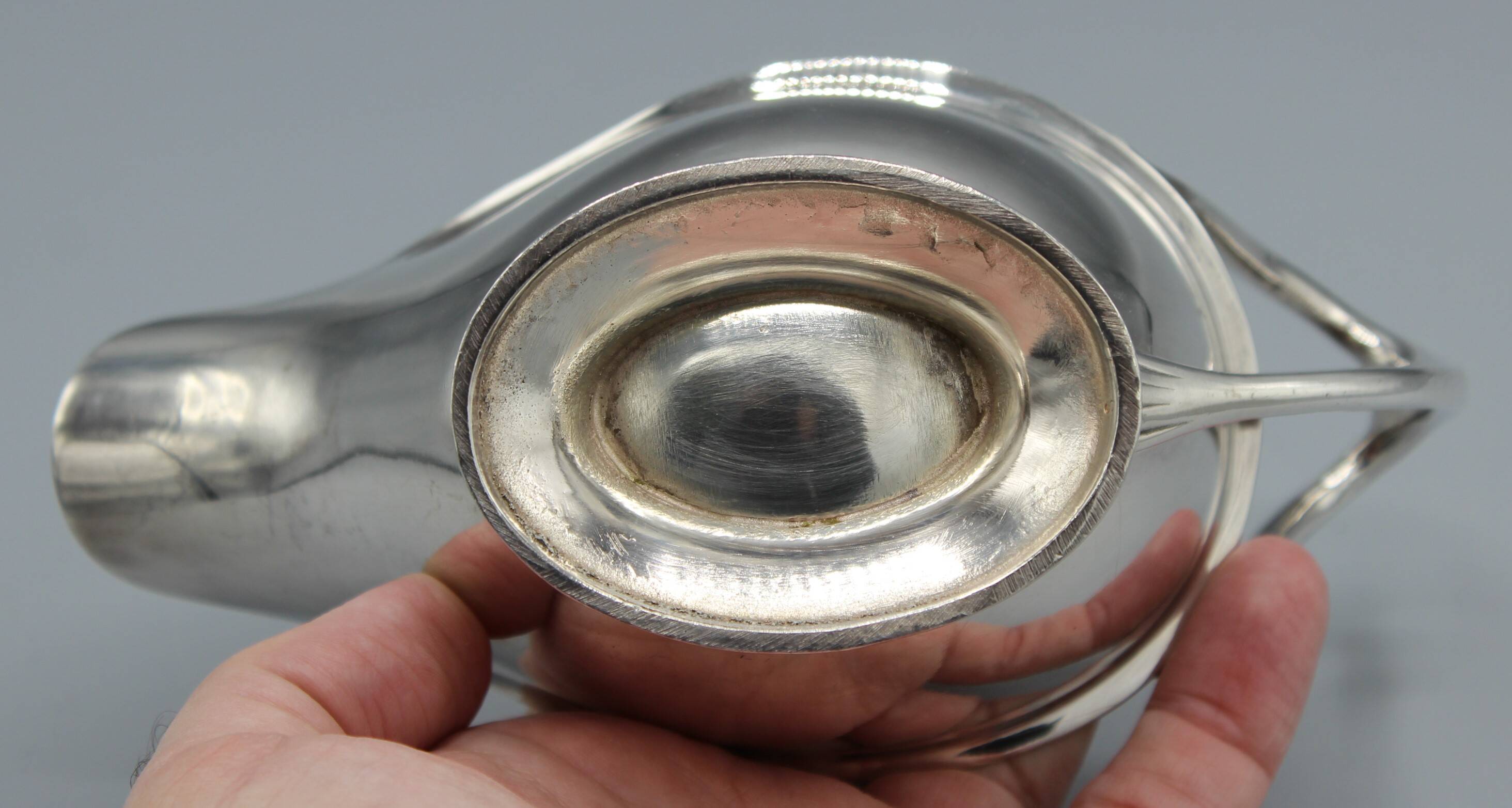 Old sauce boat table service silver plated metal maison ercuis