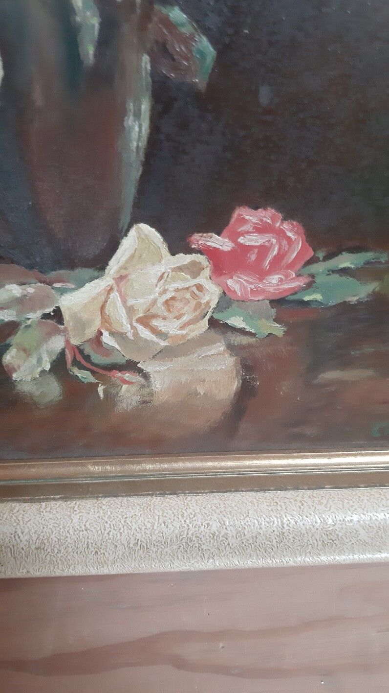 Tableau bouquet de roses