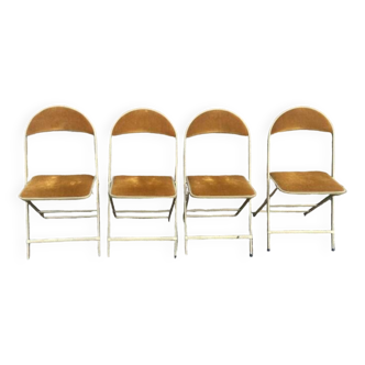 Série de quatre chaises pliantes vintage - Chaisor