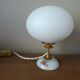 Opaline lamp & retro chic flowers, unique upcycled creation