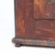 Antique Rustic Farmhouse Folk Art Painted Bridal Cabinet 1860
